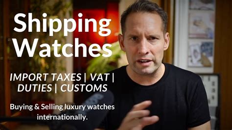 customs duty on watches